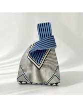 Load image into Gallery viewer, Cosbai - Classic Minimalist Striped Knit Handbag