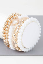 Load image into Gallery viewer, Beaded Clover Accent Jewelry Set Bracelet