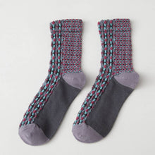 Load image into Gallery viewer, Women's 3D Artistic Hemp Pattern Retro Middle-Tube Socks