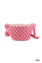 Load image into Gallery viewer, Checkered Waist Crossbody Sling Bag