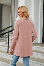 Load image into Gallery viewer, CWOCAL2125_LONG SLEEVE KNIT CARDIGAN WITHOUT BUTTON SHORT