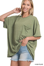 Load image into Gallery viewer, ".....Oversized Cotton Raw Edge Boyfriend Tee