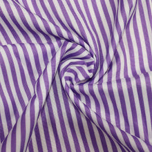 Load image into Gallery viewer, Classic Striped Print Collared Neck Short Sleeve Maxi Dress