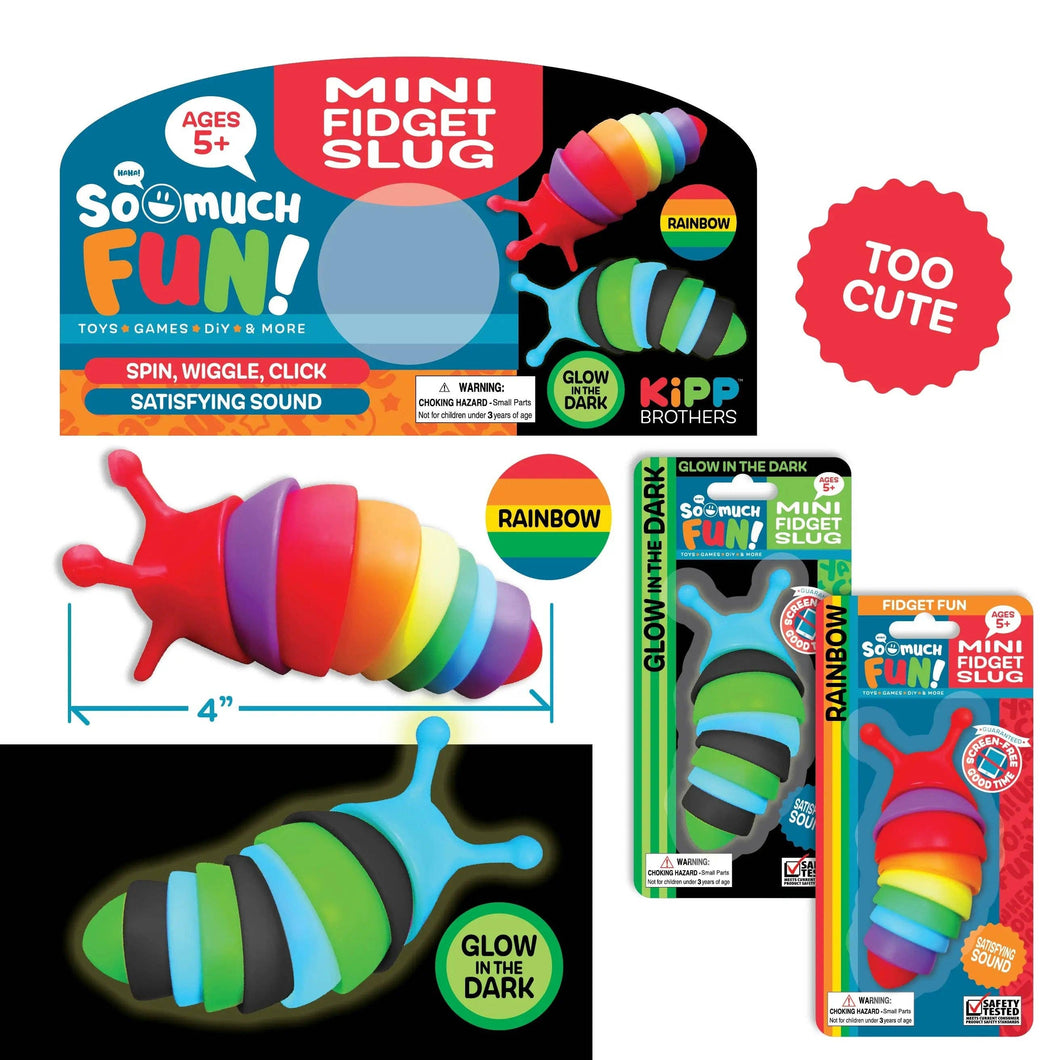 So Much Fun! Mini Fidget Slug Assortment - 12/Pack