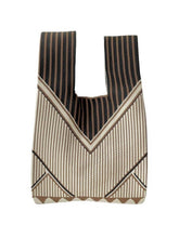 Load image into Gallery viewer, Cosbai - Classic Minimalist Striped Knit Handbag