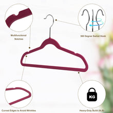 Load image into Gallery viewer, PL036 - 13.5&quot; Kids Plastic Shirt Hangers - Raspberry