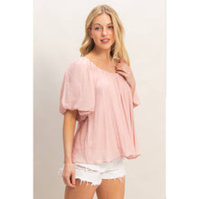 Load image into Gallery viewer, Gathered Puff Sleeve Blouse