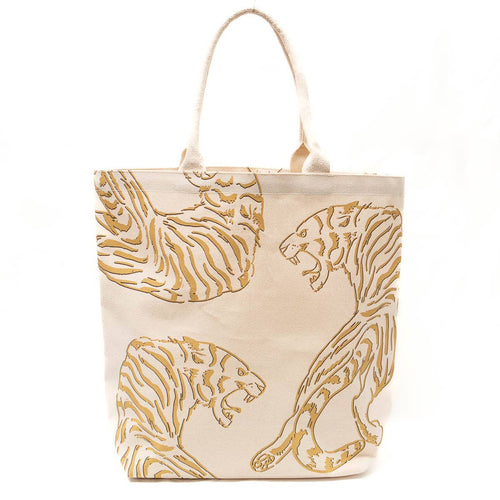 On The Prowl Tote   Natural/Golden/Black   20x17x6.5