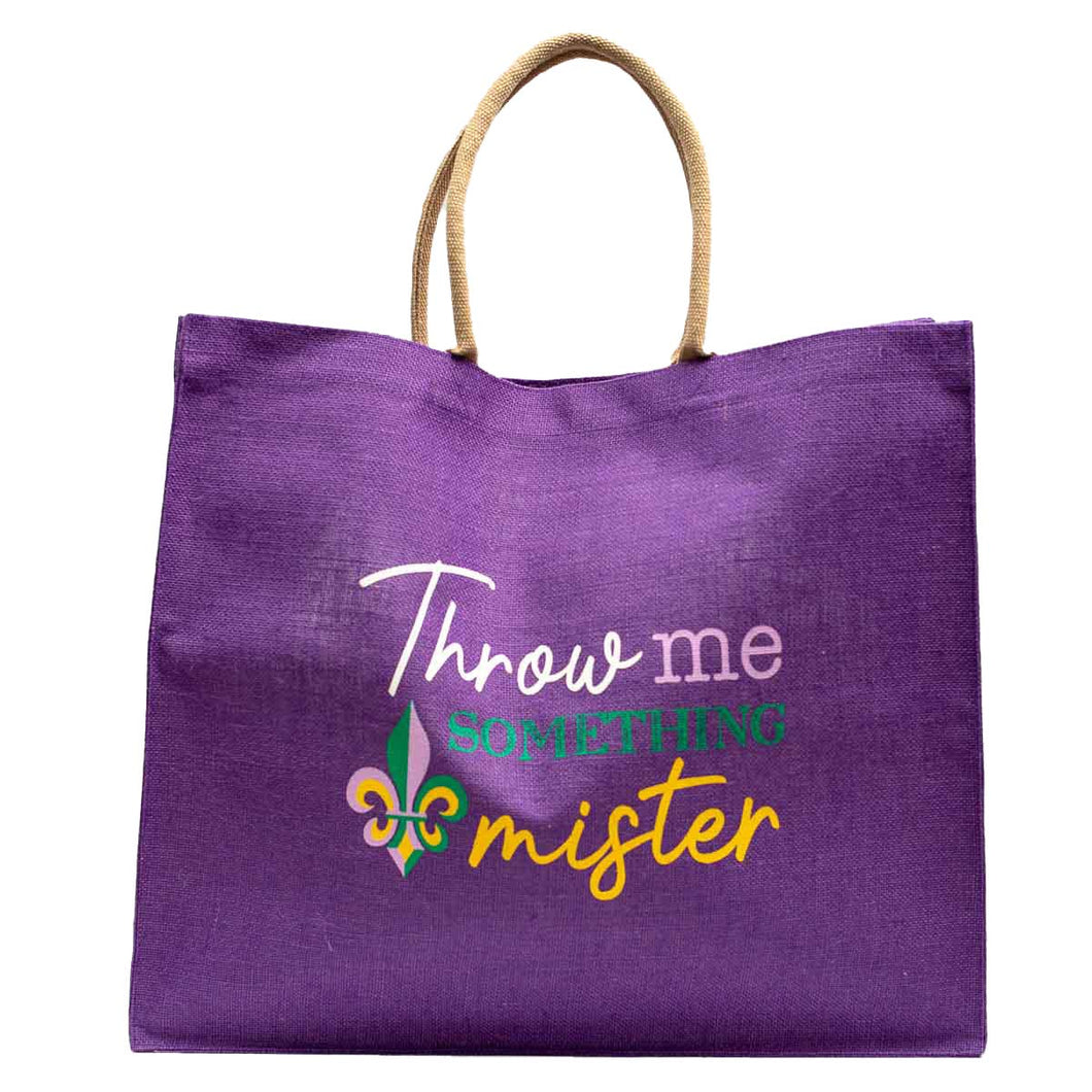 Throw Me Something Fleur Carryall Tote   Purple/Yellow/Green/White   22x19x8