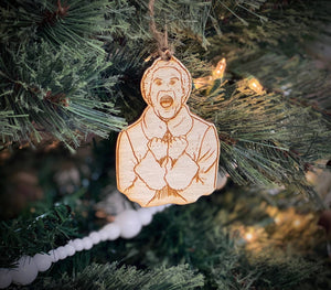 Buddy the Elf (Will Ferrell) wooden Christmas Ornament