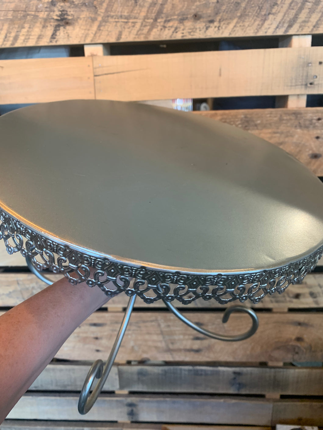 Vintage Silver Cake Stand